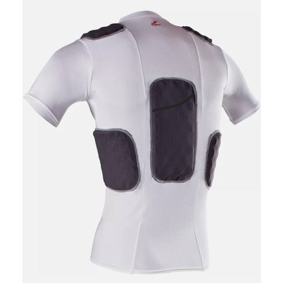 Cramer Lightning 5 Pad Football Shirt Rib Spine Clavicle Pads Adult Size Large - Picture 1 of 7